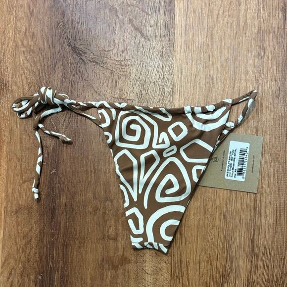 NWT Stone Fox Swim River Bikini Bottom In Rawhide Swirl Size XS - Picture 5 of 5